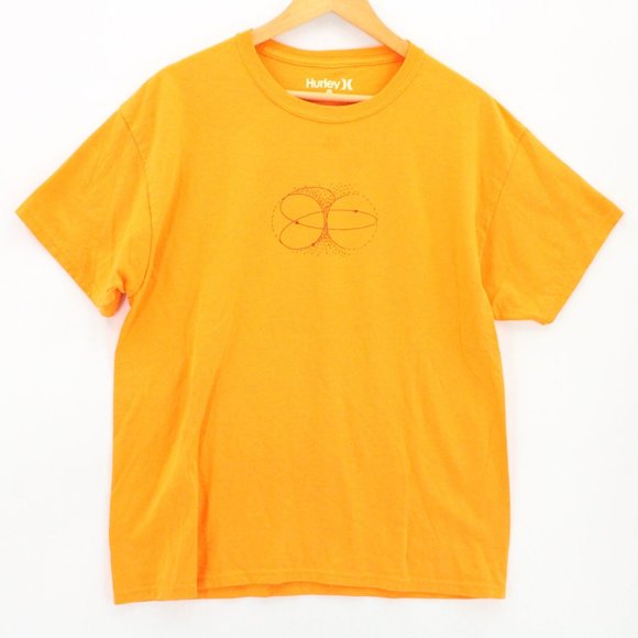 Hurley Shirt Mens Orange Short Sleeve Reckless Isolation Movie Logo Graphic L - Picture 2 of 9